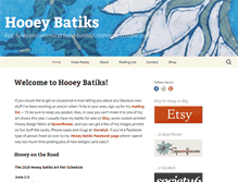 Tablet Screenshot of hooeybatiks.com